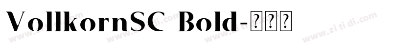 VollkornSC Bold字体转换